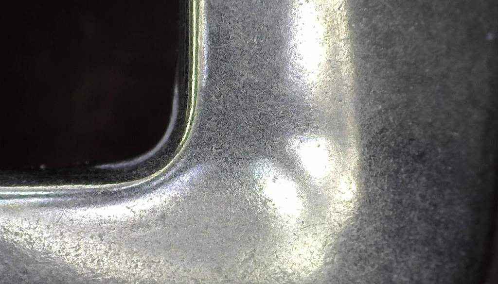 Proceso de abrillantado antes/después